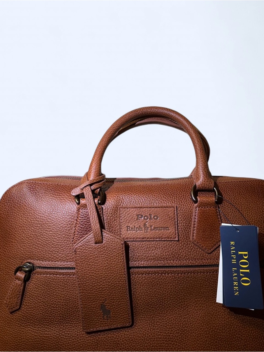 Polo by Ralph Lauren Brown Leather Briefcase - Picture 2 of 10